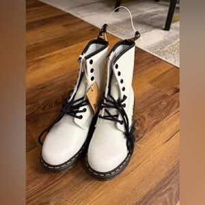Brand new women Dr. Martin white boots